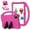 Rose, variant on Kids-Friendly Case for T-Mobile Revvl Tab 5G (2023),with Portable Handle & Kickstand,Shockproof EVA Foam Anti-Scratch Child Protector Silicone Lightweight Kids Tablet Case,Purple