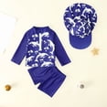 thumbnail image 2 of JUMEYU Baby Boy Rashguard Swimsuit Baby Rash Guard Swimsuit Set Swim Long Sleeve UPF 50+ Swim Shirt for Swim Lesson and Pool 2T 3T (Navy,2-3 Years), 2 of 4