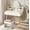 White, variant on Vanity Desk Set with Mirror, Makeup Table with 2 Drawers, Black