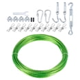 thumbnail image 1 of Unique Bargains PE Coated Steel Cable Kit, 5/32'x49ft Plastic Clothes Line Steel Core Cable, 1 of 7
