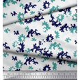 thumbnail image 2 of Soimoi Blue polyester Crepe Fabric Camouflage Texture Fabric Prints By Yard 42 Inch Wide, 2 of 3