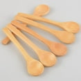 thumbnail image 1 of Pack of 6 Reusable Bamboo Dinner Spoons for Yogurt Ice Cream Cereal Oatmeal 12.6*2.8CM, 1 of 7