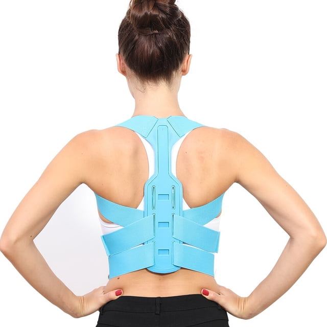 Corrector de postura de espalda Invisible para mujer, banda de soporte extendida, cinturón ajustable para corrección de postura Lumbar de columna vertebral