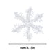 thumbnail image 1 of Xihbxyly Decoración Navideña de Copos de Nieve, Elegante Cadena Colgante, Delicado Diseño de Copos de Nieve, para Uso En Interiores y Exteriores, Adorno Festivo para Árbol, Decoración Navideña, Juego, 1 of 7