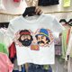 thumbnail image 5 of Camiseta de dibujos animados Mujer Casual Manga corta Cuello redondo Sexy Chaqueta, Blanco, M Jumpingount AP001535-01B, 5 of 7