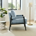 thumbnail image 2 of Roundhill Furniture Kelly Mid-Century Modern Chenille Upholstered Accent Armchair, Blue, 2 of 9