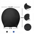 thumbnail image 2 of Bonnet de Bain en Silicone Extra Large Protection des Oreilles pour Cheveux Longs, 2 of 5