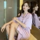 thumbnail image 4 of Camisón de mujer de verano de seda de hielo de manga corta de verano fino sexy lindo de mujer de seda estilo puro deseo ropa de casa para mujer, 4 of 5