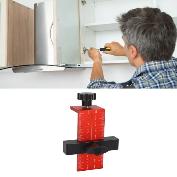 Posicionador De Instalación De Puerta De Gabinete, Resistente Al Desgaste Placa De Sujeción De 10-40 Mm De Espesor Plantilla De Montaje De Puerta De Gabinete De aleación De