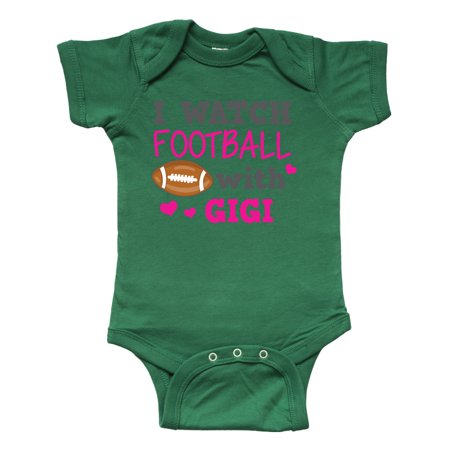 

Inktastic I Watch Football with My Gigi Gift Baby Boy or Baby Girl Bodysuit