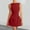 Red, variant on Women's Off Shoulder Dress, Sleeveless V-Neck Bodycon Mini Dress, Solid Color Double Layer Front, Polyester Casual Party Dress