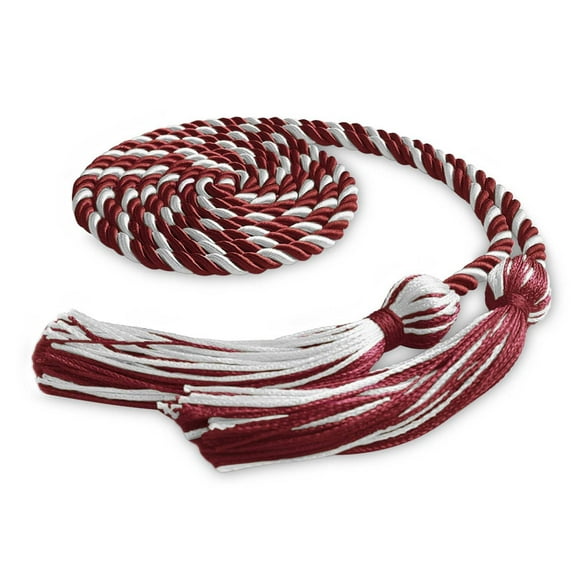 Endea Graduation Single Graduation Honor Cord Cardinal/White