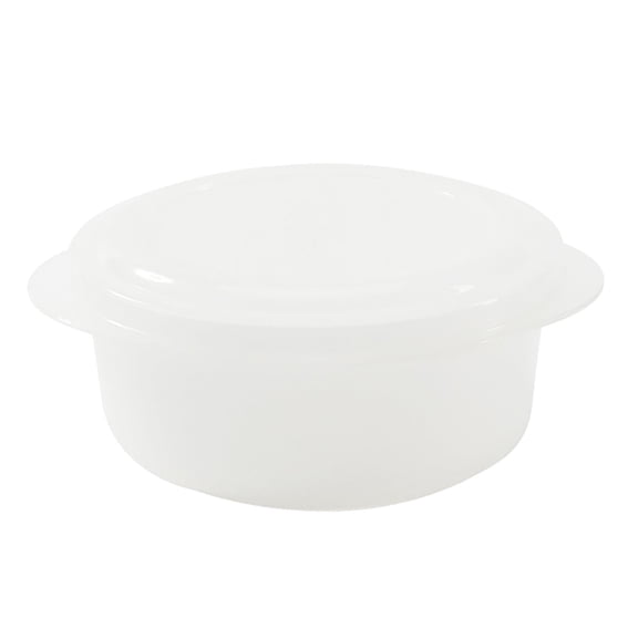 Portable Round Microwave Lunch Box, PP, Multicolor, 17x15x6cm, Removable Drainage, Sealed, Heat Resistant, Perfect for Office, School, Fruits, Snacks, Stackable.