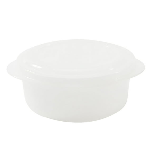 DHGDJ54G Glass Containers with Lids for Food Flour Container 5lb Portable Round Microwave Lunch Lunch Refrigerator Removable Draining Fresh Keeping Worker Student Lunch