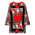 thumbnail image 5 of CASINO RED QUEEN OF HEARTS PATTERN RED-HEARTS ART Long Sleeved Dress summer dresses ladies summer dress women, 5 of 5