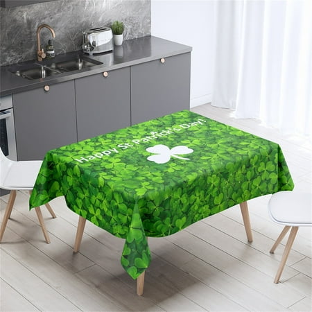 

Gaiseeis Green Shamrocks-Table Cloth St Patrick S Day Tablecloth Shamrock-Spring A