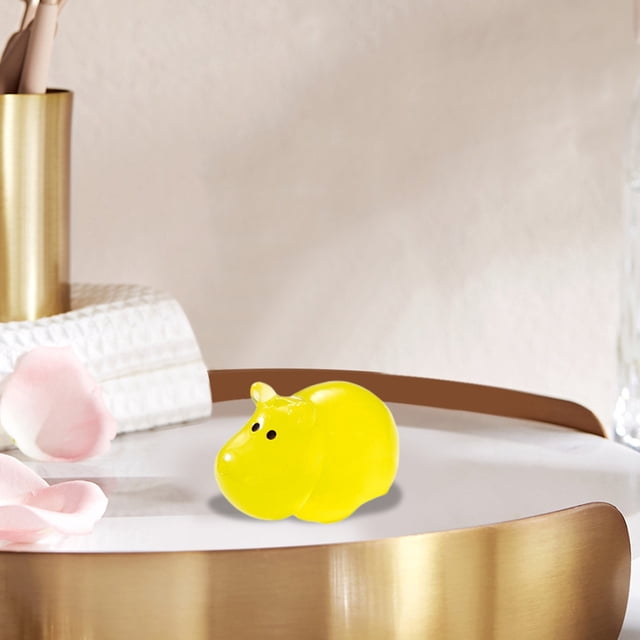 Adorable Luminous Hippo Desktop Ornament Night Light For Home And