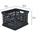 Storage Crate Bin File Organizer for Home & Office,Black, 12-Pack ...