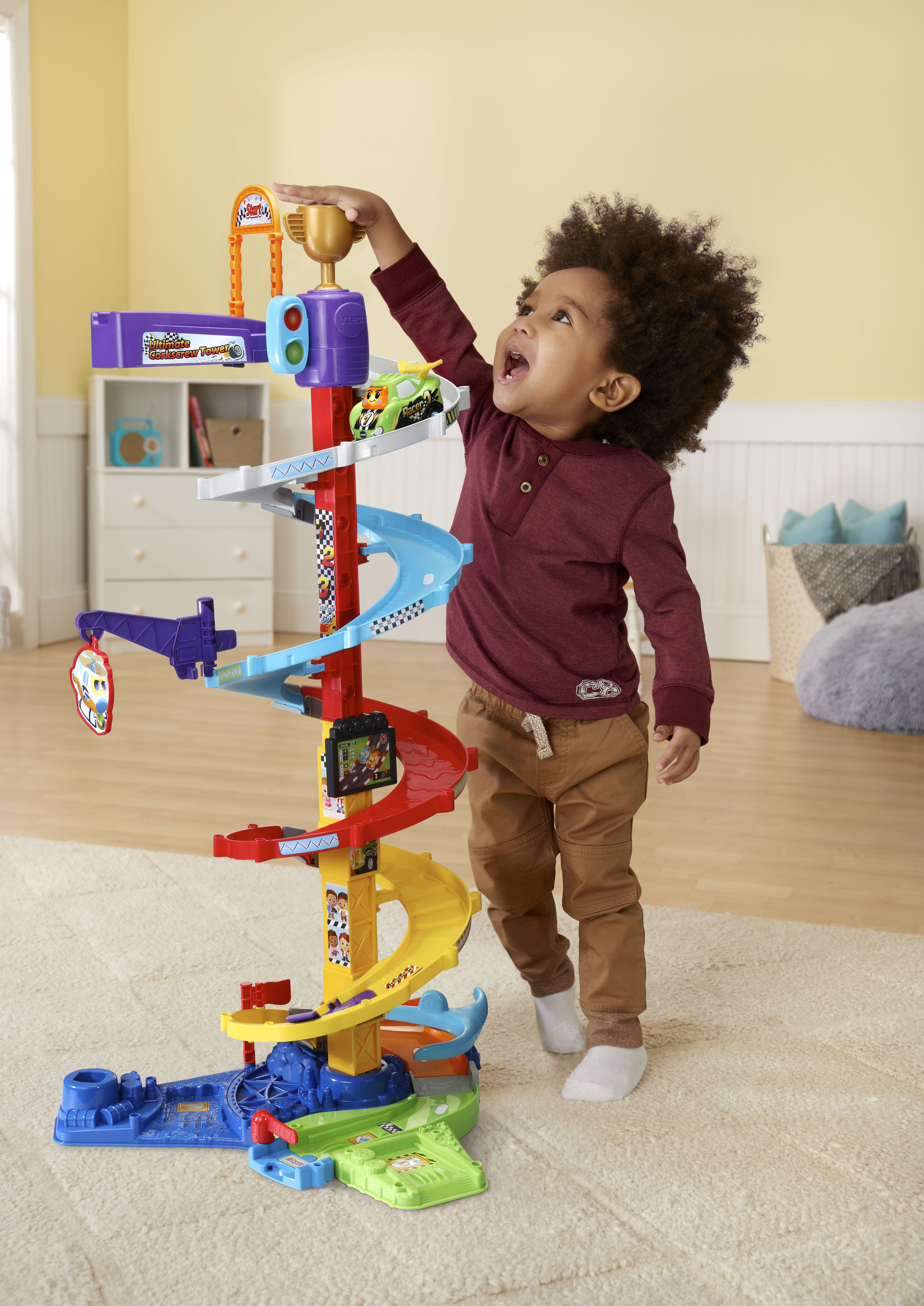 VTech® Go! Go! Smart Wheels® Ultimate Corkscrew Tower, Trackset for Kids, 3+ feet of Play - image 3 of 14