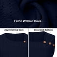 thumbnail image 4 of MaFYtyTPR Women's Sleeveless Tops Summer Solid Color Casual Eyelet Button Loose Tank Top for Women Navy XL, 4 of 5