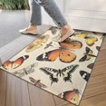 thumbnail image 4 of Beige Butterfly Moth Pattern Door Rugs,Washable Non Slip Door Mats Indoor,Decorative Door Mats,Entry Mat Indoor for Entrance,Bedroom,Kitchen,Bathroom,17"x30", 4 of 6