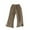 Brown a1, variant on qolati Baby Girl Pants Toddler Girls Elastic Waist Flare Pants Newborn Bell Bottoms Ruffled Athletic Wide Leg Pants Beige 3 Months