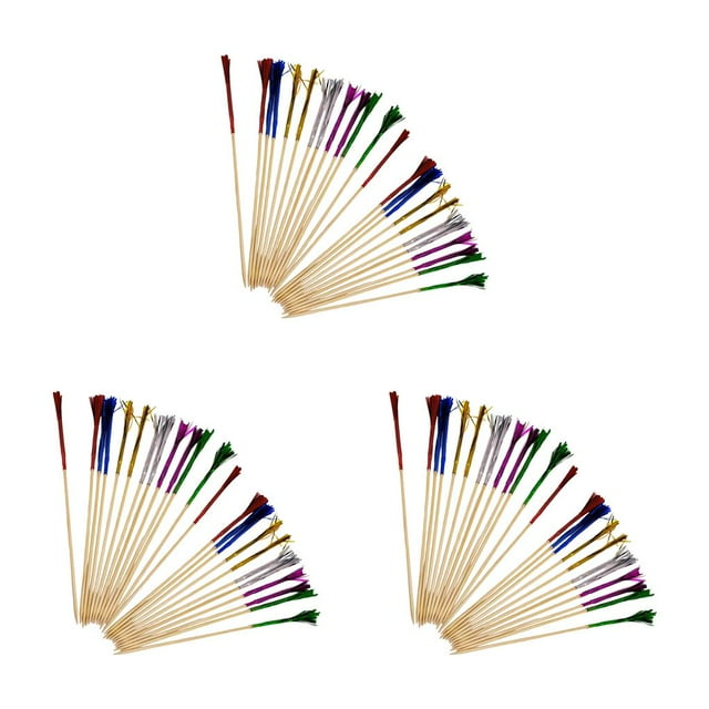Riwesomey 100 piezas Letrero de fuegos artificiales Fuegos artificiales Cóctel Palillos Tropical Cupcake Toppers Bebida Aperitivo Palillos de Type1 NO1 Riwesomey CBP433105