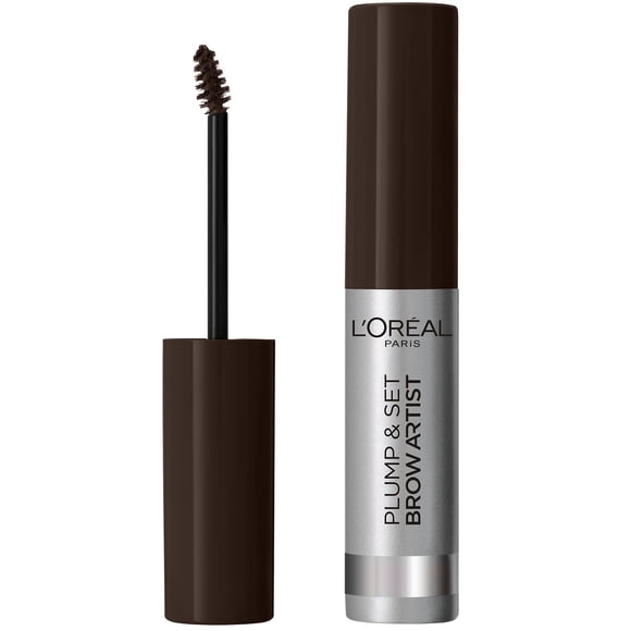 L'Oreal Paris Brow Artist Plump & Set, Volumizing Eyebrow Gel Tint, 108 Dark Brunette, 3.52 fl. Oz.