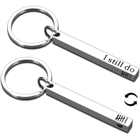Iron 6th Anniversary Keychain Gifts Best Anniversary Wedding Gifts for Him Her 6 Year Anniversary for Men Women Couple Keychains for Him Her Husband Wife Boyfriend Girlfriend Happy Anniversary