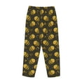 thumbnail image 5 of Xecao Cute Cartoon Bees Women's Straight Lounge Pajama Pants: The Epitome of Relaxed Sleepwear, 5 of 9