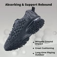 thumbnail image 3 of AOV Mens Running Shoes Casual Tennis Athletic Gym Fashion Lightweight Sneakers Black US 10.5, 3 of 6