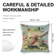thumbnail image 2 of Frog guitar flowers Linen toss pillowcase Decoration pillowcase Gift preferred 24x24" Cushion cover 2 set Sofa pillowcase Sofa bedroom living room car, 2 of 7