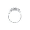 thumbnail image 3 of FB Jewels 14kt White Gold Mens Round Diamond Wedding Channel Set Band Ring 1.00 Cttw, 3 of 3