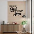 thumbnail image 4 of Glowneon Give It To God And Go To Sleep Metal Sign For Bedroom Decor, 4 of 5