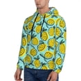 thumbnail image 3 of Lsque Lemon1 Pattern Casual Men's Hoodie,Hooded Sweatshirt with Kangaroo Pocket,Pullover Hoodie-3X-Large, 3 of 7