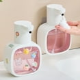 thumbnail image 2 of Dispensador automático de jabón espumoso de 500 ml, desinfectante de manos espumoso, sin contacto, montaje en pared con 4 niveles, dispensador de jabón eléctrico ajustable, recargable con sensor para, 2 of 5
