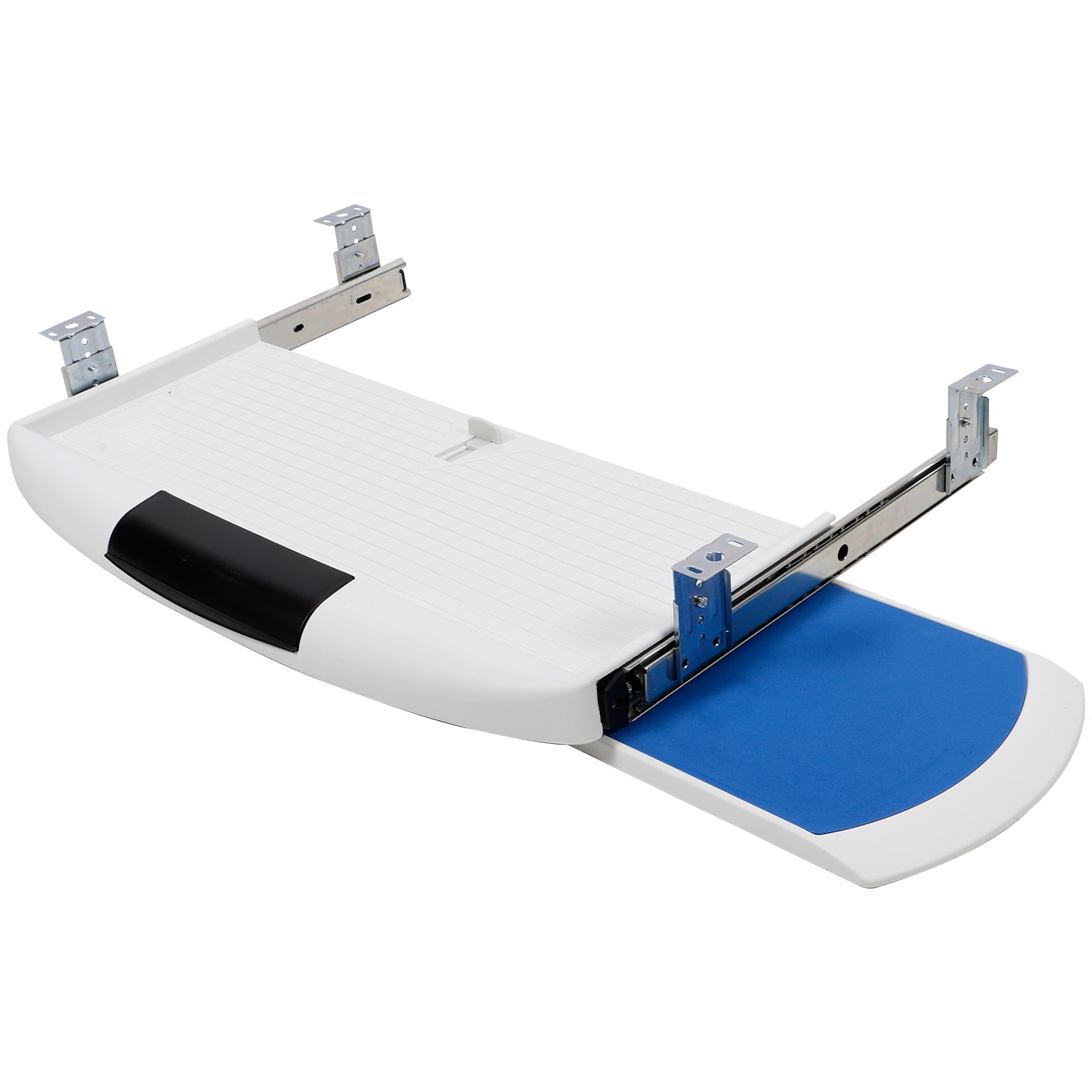 HOMEMAXS Under Desk Keyboard Tray Hidden Drawer Keyboard Tray Office Sliding Keyboard Mouse Holder