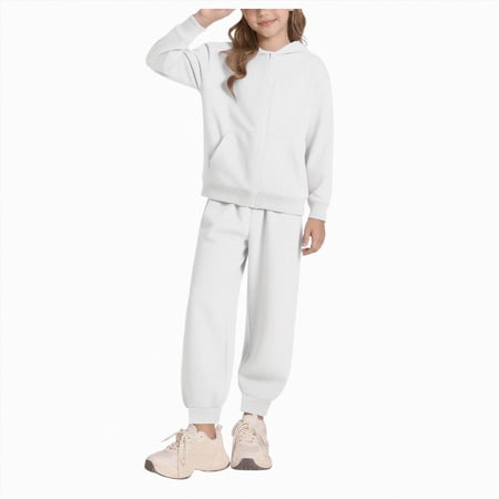 5-6 Years Child Girl Clothes 2pcs Fall Winter Zip Hoodie Jogging Bottoms Outfit Sweatshirts+ Pants Set Baby Sweatsuit Clothing 1-6 Years For 12-24 Months 2t 3t 4t 5t 6t 7t 8t 9t