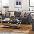 thumbnail image 3 of Roundhill Furniture Kanta Contemporary Fabric Sofa, Pillow Back Features, Graphite, 3 of 5