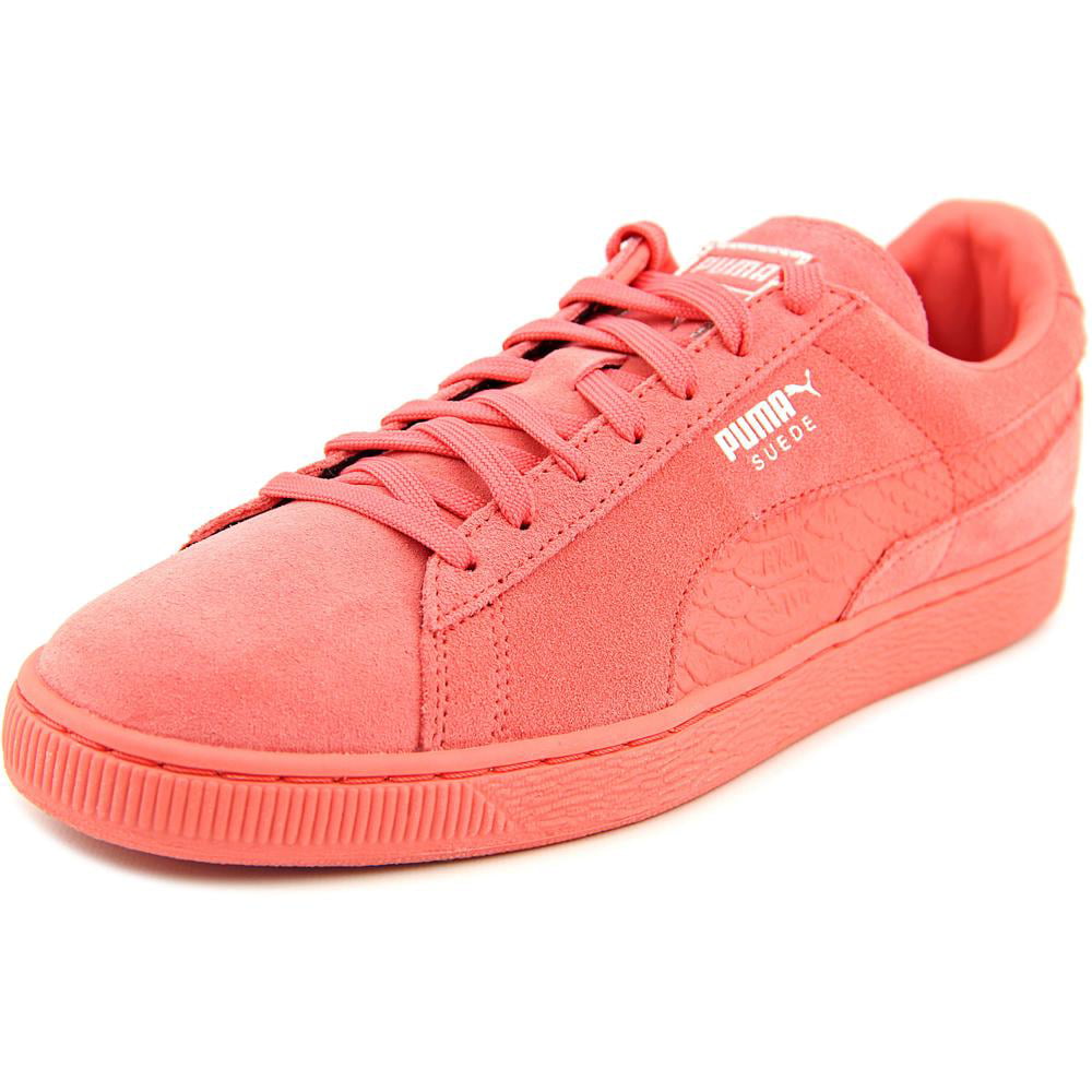 Puma Suede Classic + Mono Men Round Toe Suede Pink Sneakers - Walmart.com