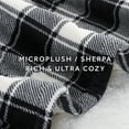 thumbnail image 6 of Sunbeam Heated Electric Throw Blanket, Cozy Sherpa, Black Buffalo Checker, 50" x 60", 6 of 8