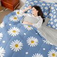 thumbnail image 5 of Manfei Floral Daisy Full Size Bedding Sets 7 Pieces,Polka Dots Full Size Bed in a Bag,Reversible, 5 of 6