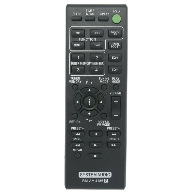 Sony music hotsell system remote control