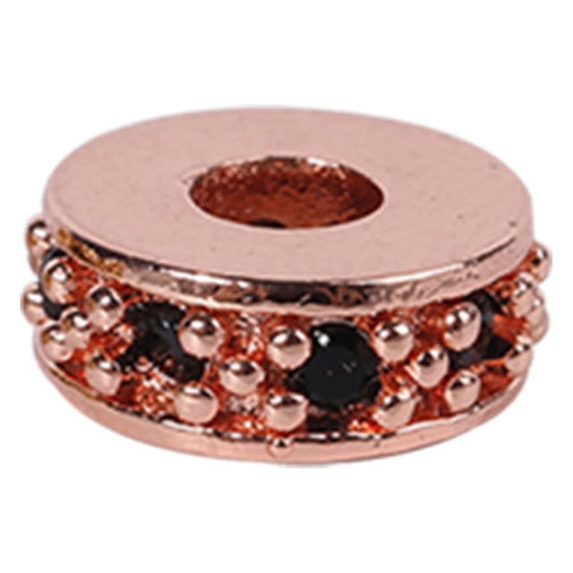 maskred Beads for Bracelets Making Large Hole Spacer Small Zirconia Cubic Bracelet Exquisite Rhinestones for Crafts for DIY Type 7 1Set