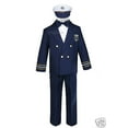 thumbnail image 3 of Infant Toddler Boys Wedding Formal Sailor Suits Hat Sets Outfits Navy 0M- 7Years, 3 of 6