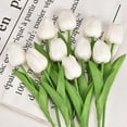 thumbnail image 2 of 10PCS Artificial Tulips Flowers Real Touch Tulips for Spring Decor Tulips for Home Kitchen Living Room Wedding Holiday Decoration, 2 of 6