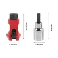 thumbnail image 2 of OULII 3Pcs Strut Nut Socket Tool Metal Red For Mechanic Automotive Use, 2 of 8