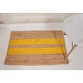 thumbnail image 3 of Hand Braided Natural Jute Rug Beige and Yellow Scalloped Area Rug Rectangle Rug, 3 of 5