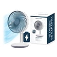 thumbnail image 1 of Ventilador recargable De Torre mesa Compacto para Escritorio Oficina Buró con cable usb silencioso de 4 velocidades altura de 30cm Beckon, 1 of 7