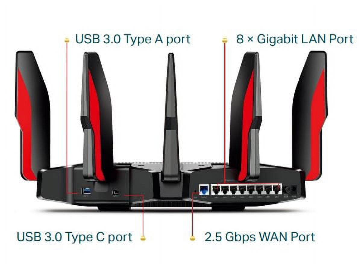 TP-Link Archer AX11000 Tri-Band Wi-Fi 6 Router | 10.8 Gbps | 12 Streams |  Next-Level Protection
